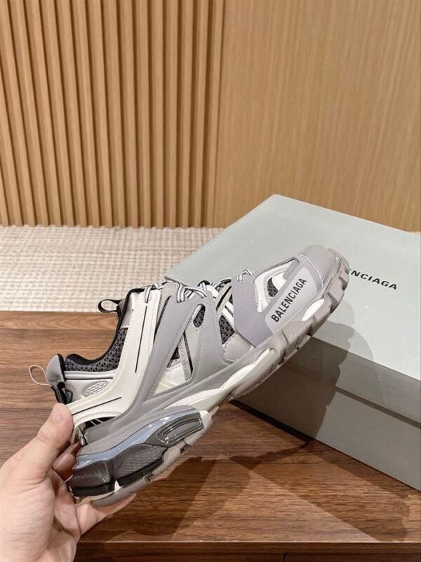 BALENCIAGA TRACK TRAINERS GREY – BLA071 - Image 5
