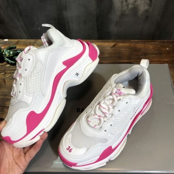 BALENCIAGA TRIPLE S 1.0 IN WHITE AND PINK – BLA023 - Image 4