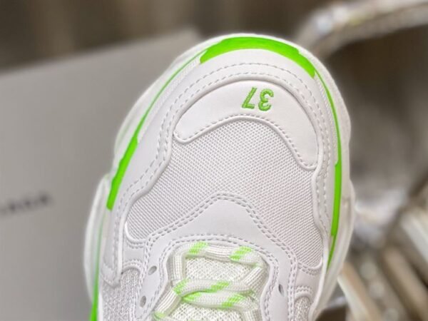 BALENCIAGA TRIPLE S 1.0 SNEAKERS IN WHITE AND GREEN – BLA022 - Image 8