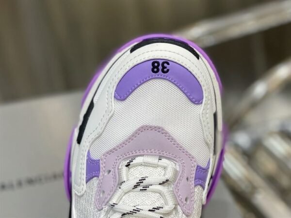 BALENCIAGA TRIPLE S 1.0 SNEAKERS IN WHITE AND LILAC – BLA021 - Image 7
