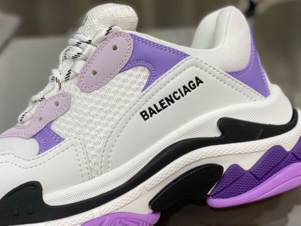 BALENCIAGA TRIPLE S 1.0 SNEAKERS IN WHITE AND LILAC – BLA021 - Image 6