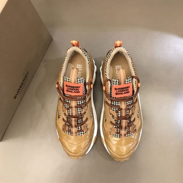 BURBERRY ARTHUR SNEAKERS IN BROWN- BBR005 - Image 3