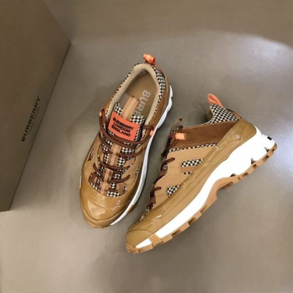 BURBERRY ARTHUR SNEAKERS IN BROWN- BBR005 - Image 7
