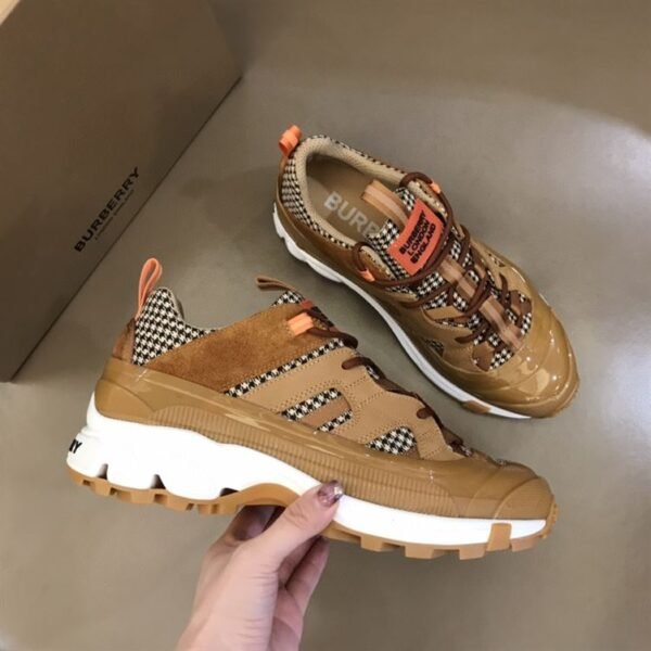BURBERRY ARTHUR SNEAKERS IN BROWN- BBR005 - Image 8
