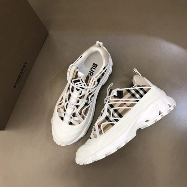 BURBERRY ARTHUR VINTAGE CHECK LOW-TOP SNEAKERS – BBR022 - Image 8
