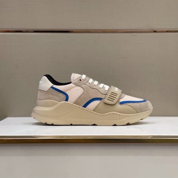 BURBERRY LOGO-STRAP LOW-TOP SNEAKERS – BBR026 - Image 3