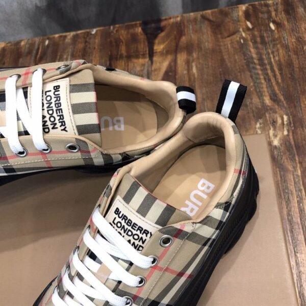BURBERRY VINTAGE CHECK COTTON ARTHUR SNEAKERS – BBR028 - Image 9