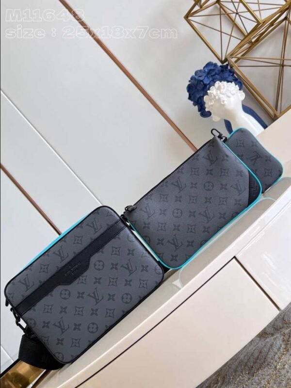 LOUIS VUITTON Trio Messenger Turquoise Blue Bag - LVB080 - Image 2