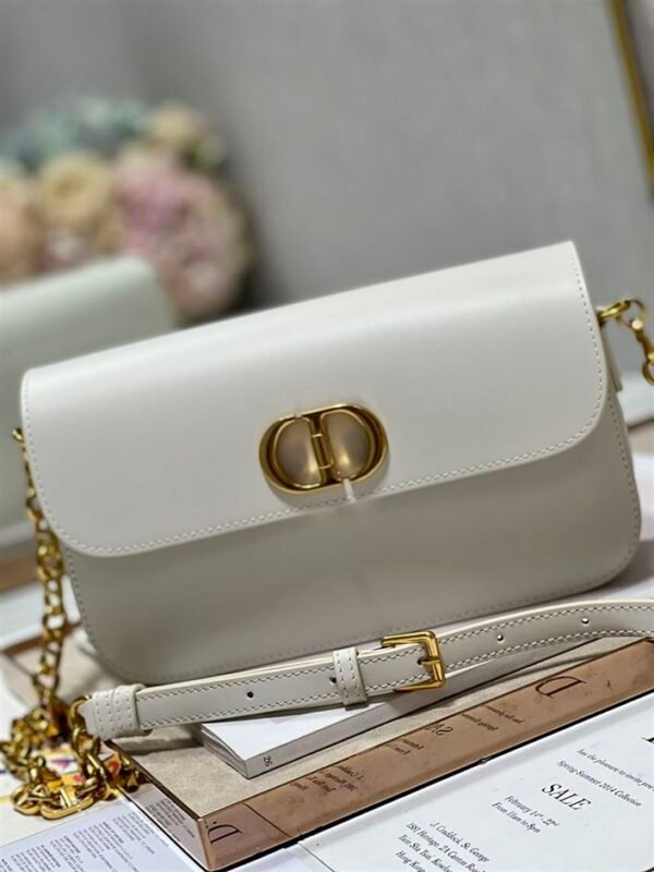 DIOR 30 MONTAIGNE AVENUE BAG LATTE BOX CALFSKIN - DOB104 - Image 5