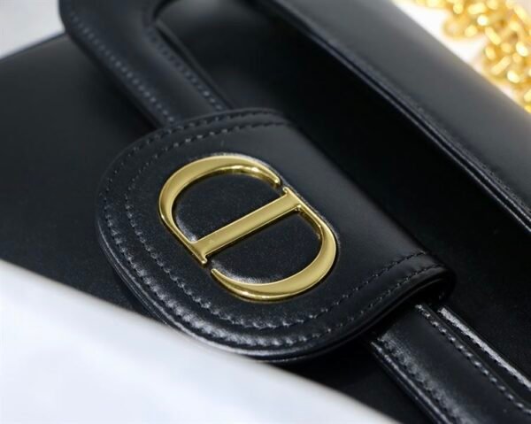 DIOR AUTHENTICATED AVENUE HANDBAG LEATHER BLACK - DOB113 - Image 7