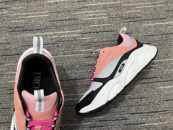 DIOR B22 SNEAKER PINK WHITE BLACK – DO104 - Image 6