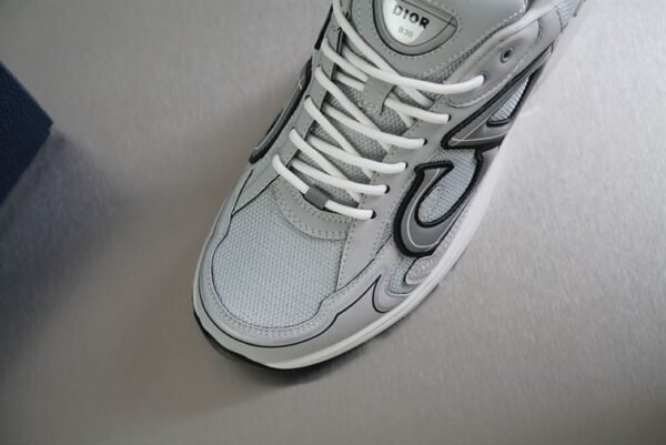 DIOR B30 SNEAKER GRAY MESH AND TECHNICAL FABRIC – DO073 - Image 4