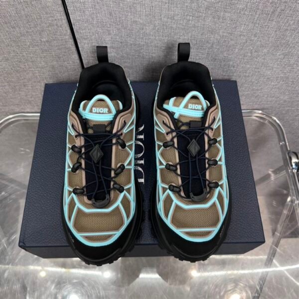 DIOR B31 RUNNER SNEAKER KHAKI TEAL – DO097 - Image 4