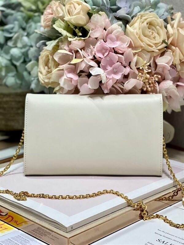 DIOR BOBBY EAST-WEST POUCH WITH CHAIN LATTE SMOOTH CALFSKIN - DOB099 - Image 2