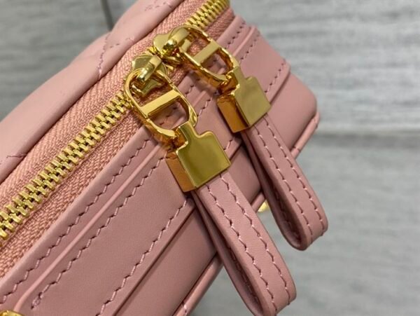 DIOR CARO BOX BAG ROSE DES VENTS QUILTED MACROCANNAGE CALFSKIN - DOB072 - Image 7