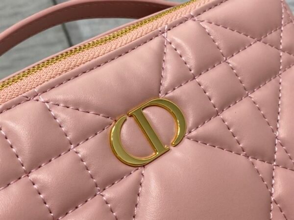 DIOR CARO BOX BAG ROSE DES VENTS QUILTED MACROCANNAGE CALFSKIN - DOB072 - Image 8