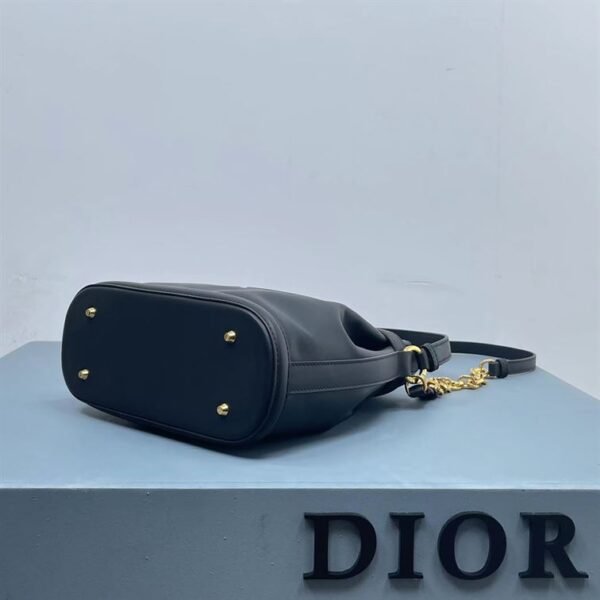 DIOR MEDIUM C EST DIOR BAG BLACK CD EMBOSSED CALFSKIN - DOB042 - Image 3