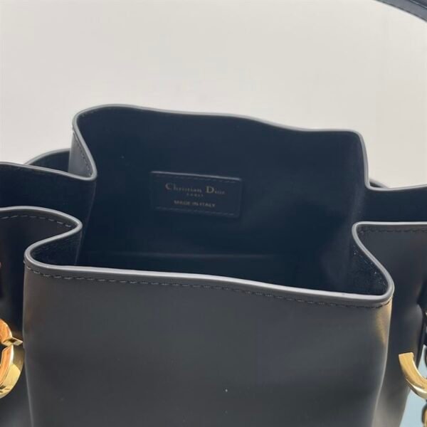 DIOR MEDIUM C EST DIOR BAG BLACK CD EMBOSSED CALFSKIN - DOB042 - Image 4