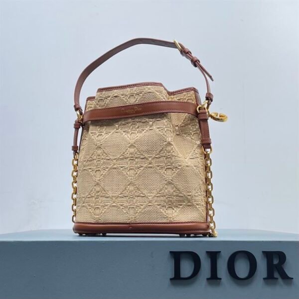 DIOR MEDIUM C EST DIOR BAG NATURAL CANNAGE RAFFIA - DOB044 - Image 2