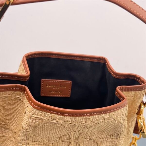 DIOR MEDIUM C EST DIOR BAG NATURAL CANNAGE RAFFIA - DOB044 - Image 4