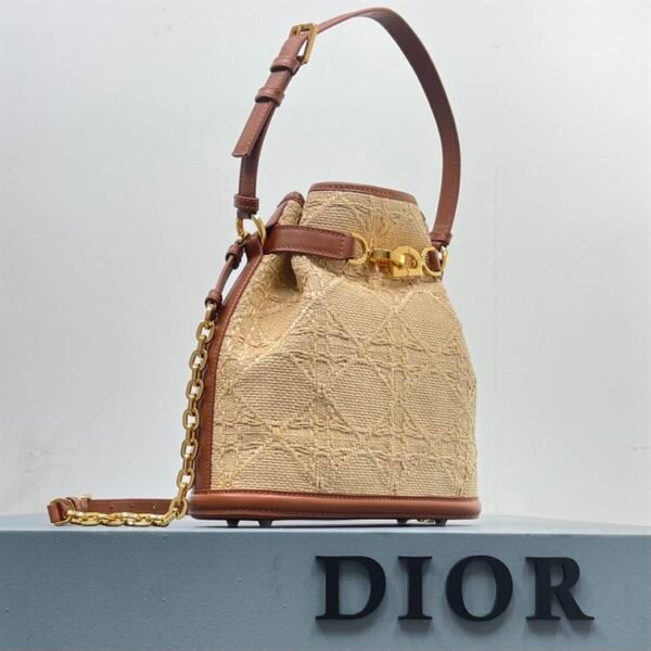 DIOR MEDIUM C EST DIOR BAG NATURAL CANNAGE RAFFIA - DOB044 - Image 8