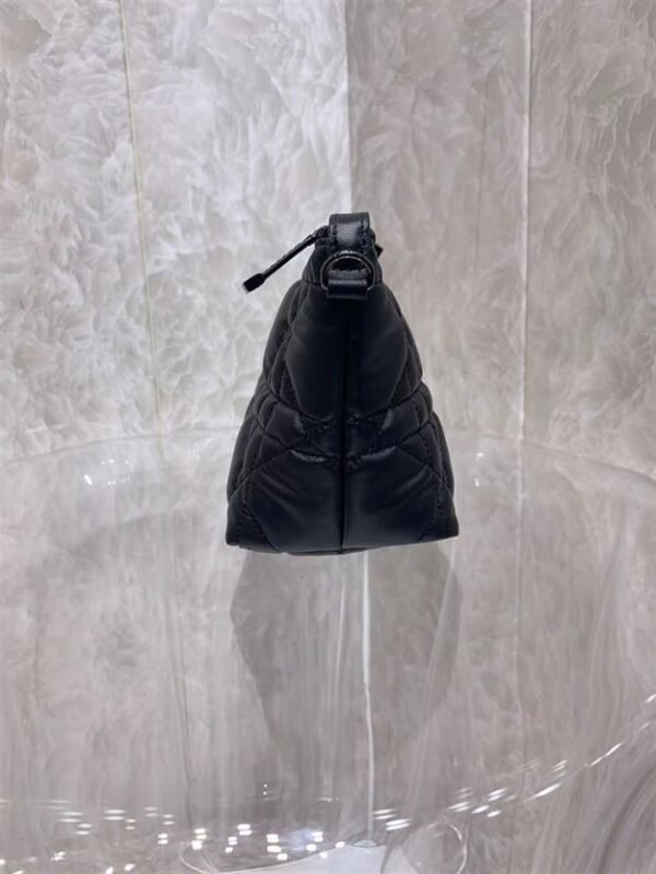 DIOR MEDIUM DIORTRAVEL NOMAD POUCH BLACK MACROCANNAGE CALFSKIN - DOB078 - Image 3