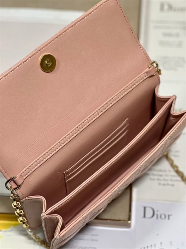 DIOR MISS DIOR MINI BAG ROSE DES VENTS CANNAGE LAMBSKIN - DOB050 - Image 4