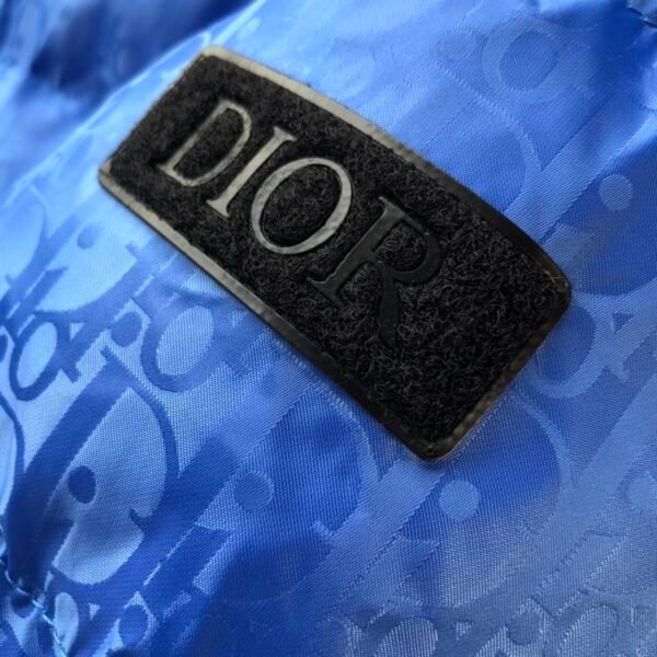 DIOR OBLIQUE DOWN JACKET BLUE TECHNICAL JACQUARD – DRC005 - Image 4
