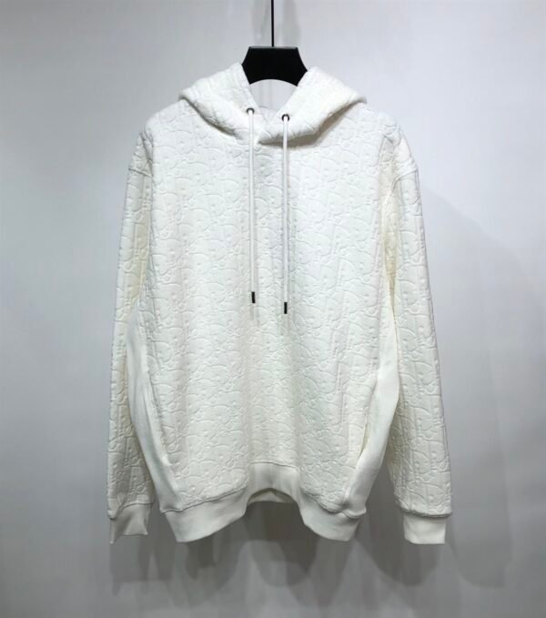 DIOR OBLIQUE HOODED SWEATSHIRT. RELAXED FIT – DOS010 - Image 2