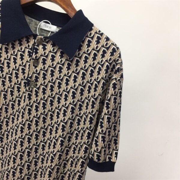 DIOR OBLIQUE POLO SHIRT – DOT013 - Image 6