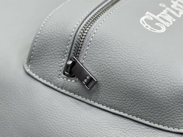 DIOR RIDER BACKPACK GRAY GRAINED CALFSKIN WTIH “CHRISTIAN DIOR 1947” SIGNATURE - DIO023 - Image 6