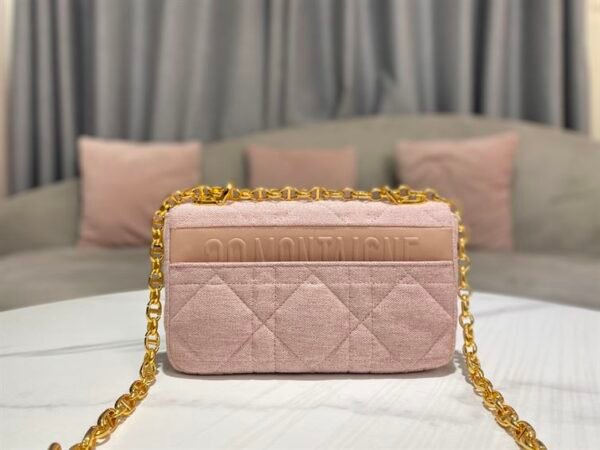 DIOR SMALL DIOR CARO BAG ROSE DES VENTS SUPPLE CANNAGE CALFSKIN - DOB075 - Image 2