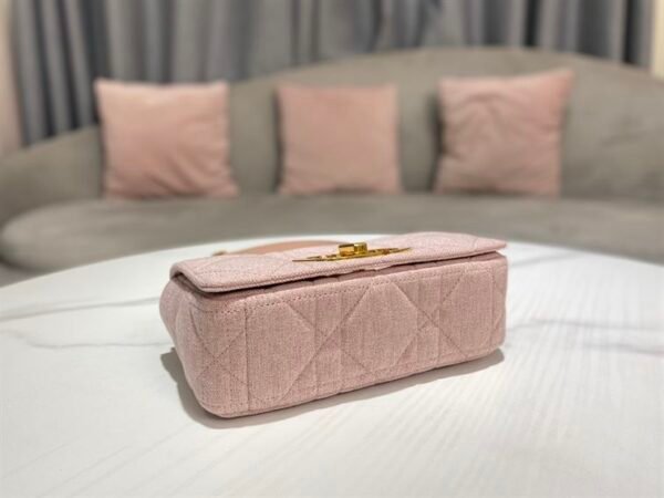 DIOR SMALL DIOR CARO BAG ROSE DES VENTS SUPPLE CANNAGE CALFSKIN - DOB075 - Image 3