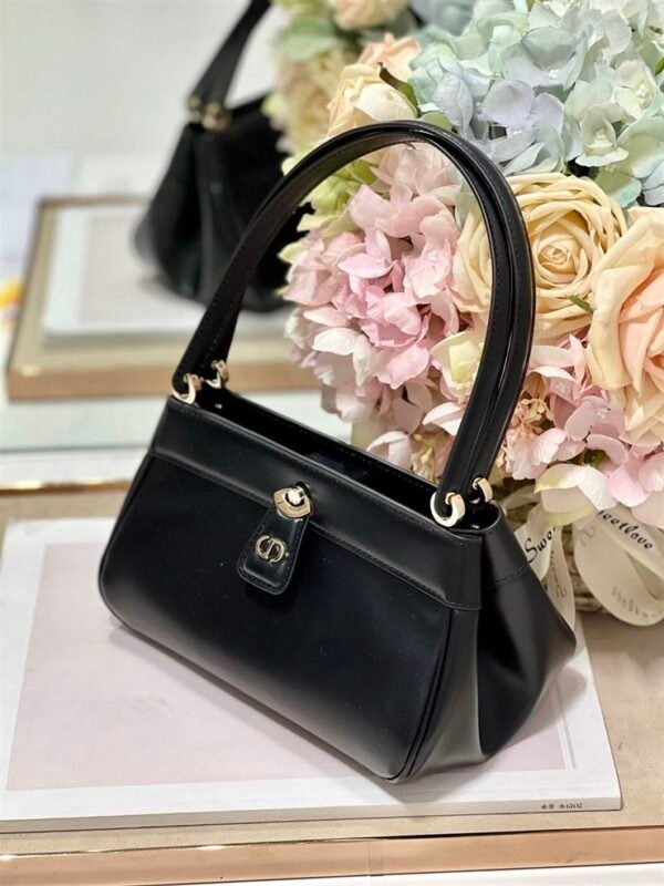 DIOR SMALL DIOR KEY BAG BLACK BOX CALFSKIN - DOB021 - Image 5