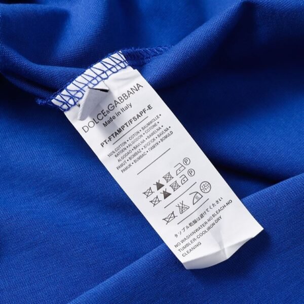 DOLCE & GABBANA COTTON T-SHIRT WITH DG MILANO PRINT – DT011 - Image 5