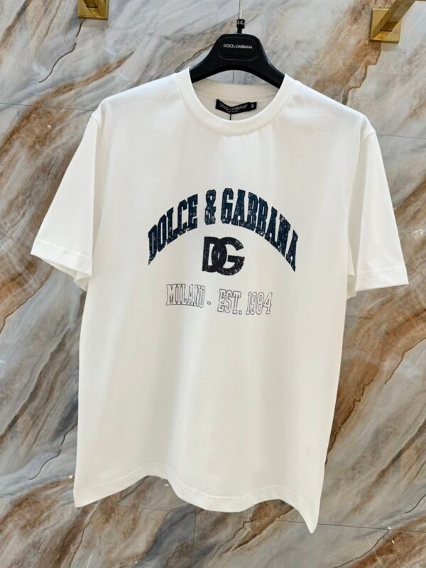 DOLCE & GABBANA COTTON T-SHIRT WITH PRINT – DT003 - Image 3