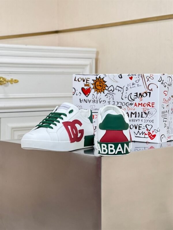 DOLCE & GABBANA PORTOFINO LEATHER SNEAKER – DG040 - Image 4