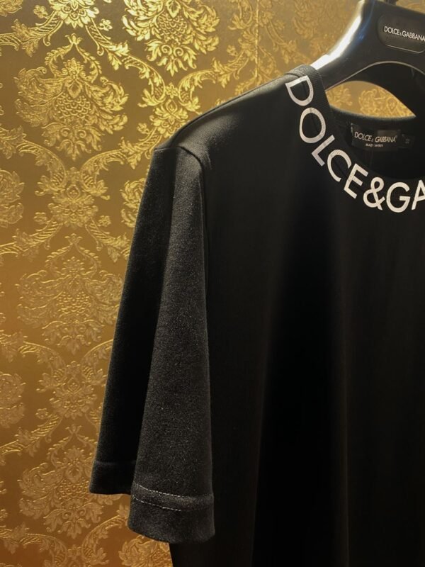 DOLCE & GABBANA ROUND-NECK T-SHIRT WITH DOLCE&GABBANA PRINT – DT005 - Image 4