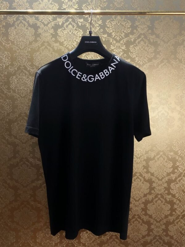 DOLCE & GABBANA ROUND-NECK T-SHIRT WITH DOLCE&GABBANA PRINT – DT005 - Image 2