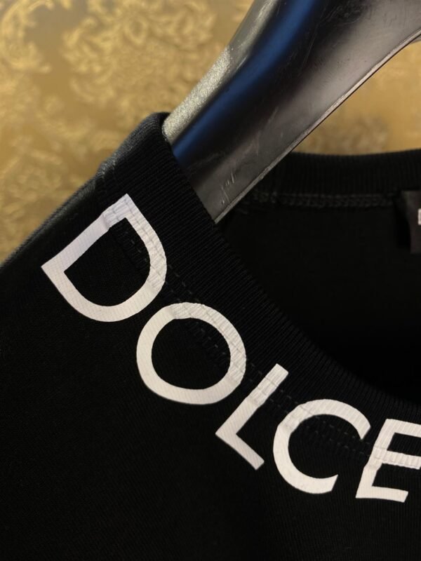 DOLCE & GABBANA ROUND-NECK T-SHIRT WITH DOLCE&GABBANA PRINT – DT005 - Image 7