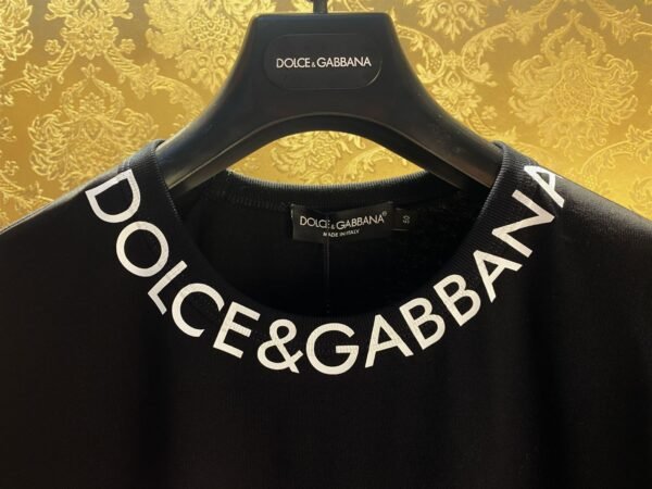 DOLCE & GABBANA ROUND-NECK T-SHIRT WITH DOLCE&GABBANA PRINT – DT005 - Image 5