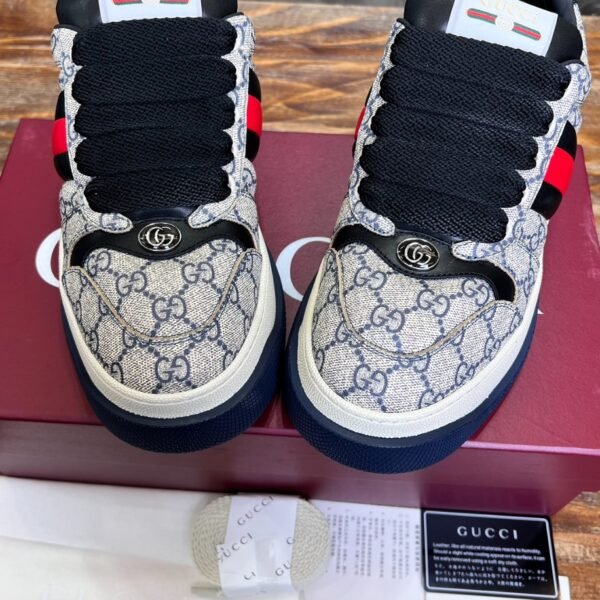 Gucci Screener Web Beige and Blue Sneaker – GCC171 - Image 2