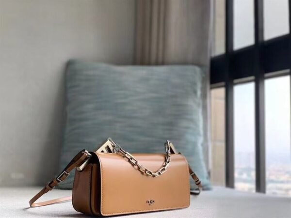 FENDI FIRST SIGHT BROWN LEATHER MINI BAG - F033 - Image 2