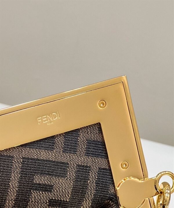 FENDI FIRST SMALL ACID GREEN LEATHER BAG - F046 - Image 6