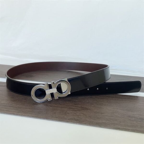 FERRAGAMO REVERSIBLE AND ADJUSTABLE GANCINI BELT – FB003 - Image 2