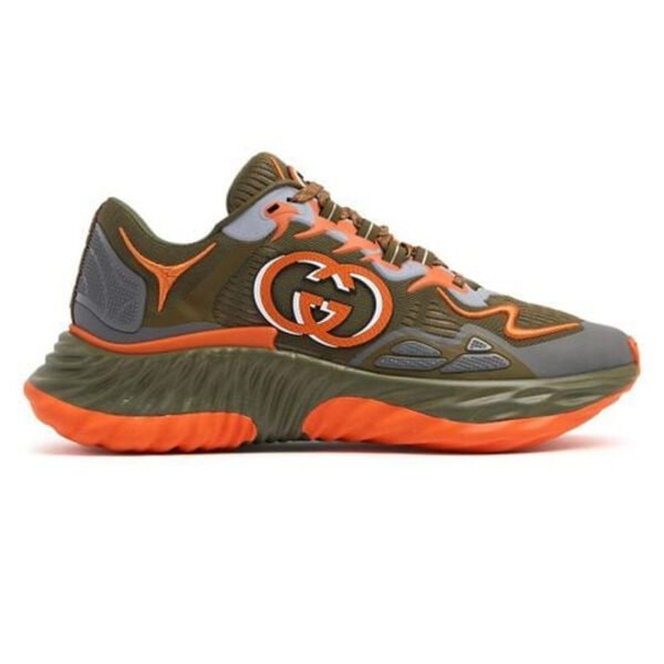 Gucci Brown Ripple Splash Fabric Sneakers – GCC200