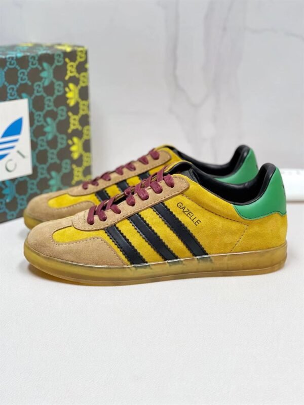 GUCCI ADIDAS GAZELLE 'YELLOW VELVET GREEN' – GCC121 - Image 2