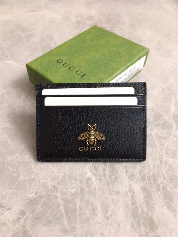 GUCCI ANIMALIER LEATHER CARD CASE - WLG016
