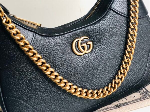 GUCCI APHRODITE SMALL SHOULDER BAG IN BLACK LEATHER - GB41 - Image 5