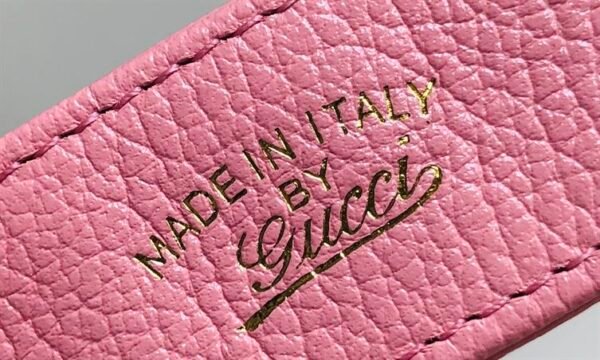 GUCCI APHRODITE SMALL SHOULDER BAG IN LIGHT PINK LEATHER - GB42 - Image 8
